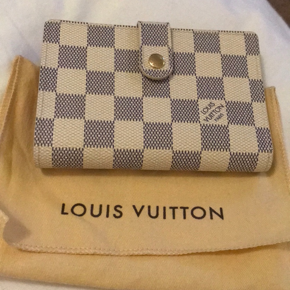 Louis Vuitton Damier Azur  French Purse Wallet